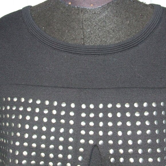 NIC+ZOE Studded Stretchy Black Sweater Cotton Blend Women's Size XL - Picture 5 of 7